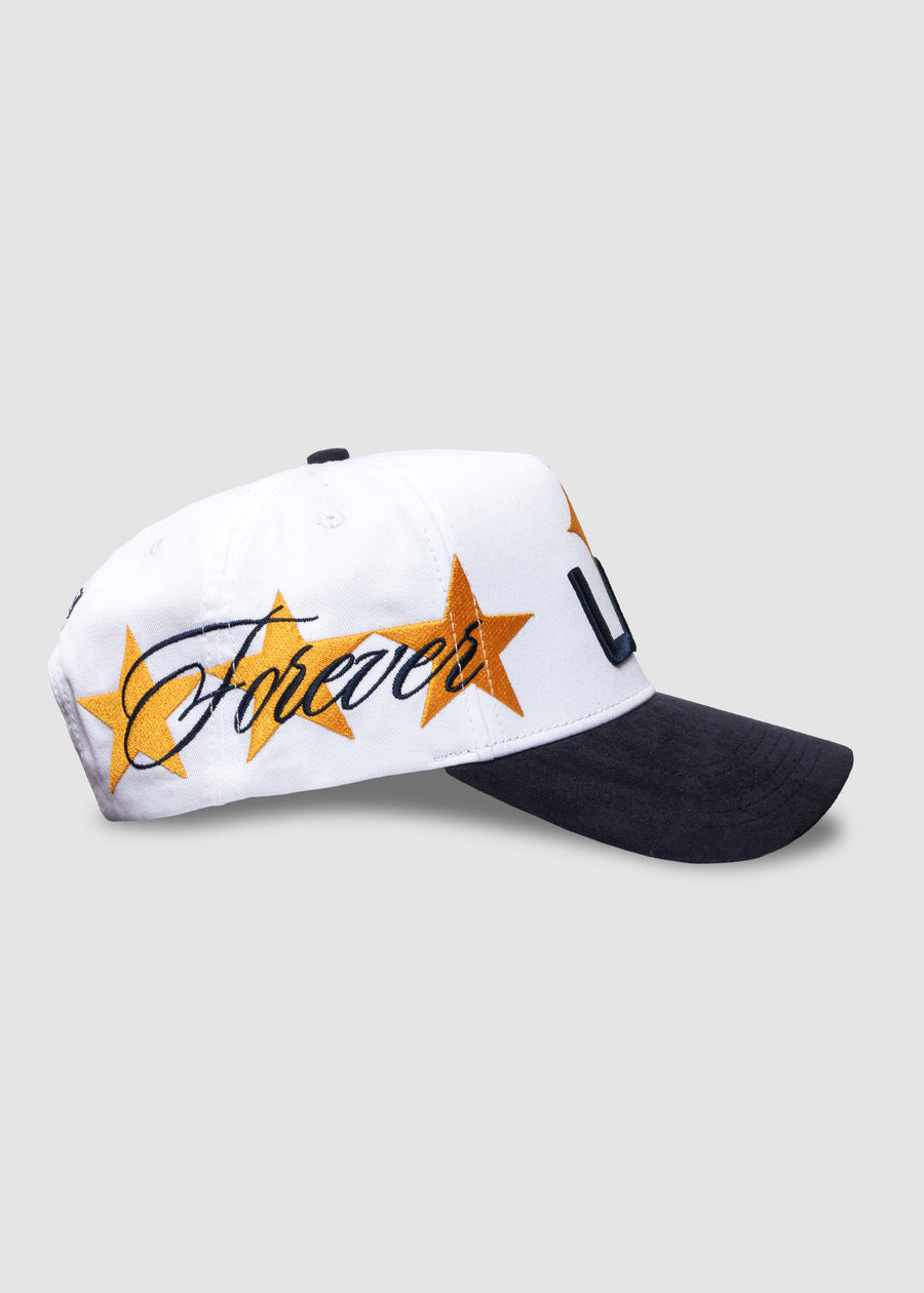 LA Galaxy LA Quasar A-Frame Snapback // White & Navy
