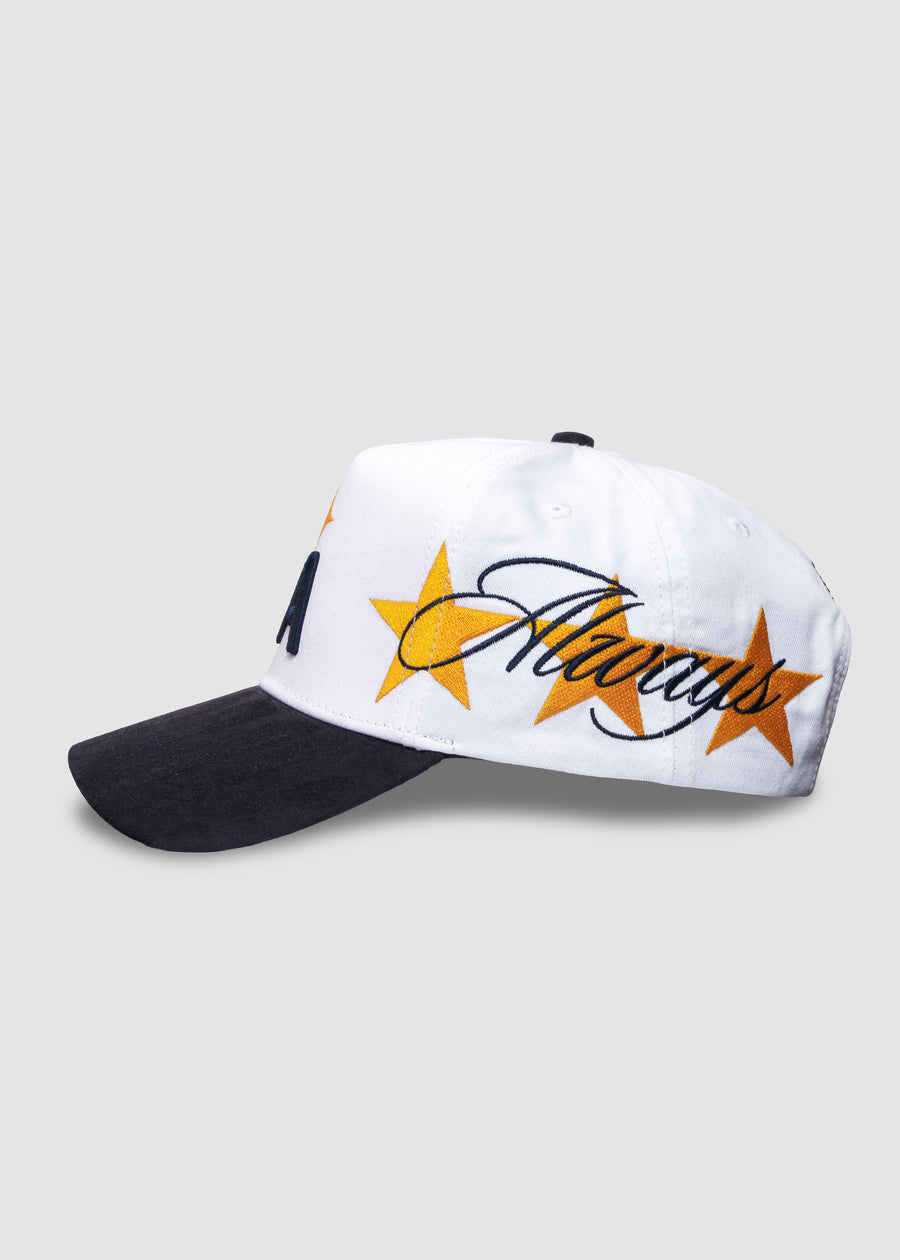 LA Galaxy LA Quasar A-Frame Snapback // White & Navy