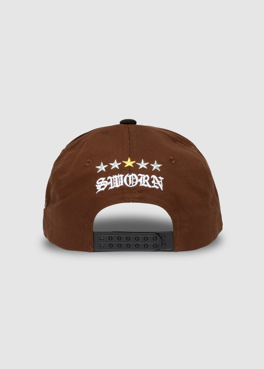 LA Galaxy Hometown A-Frame Snapback // Mocha & Black