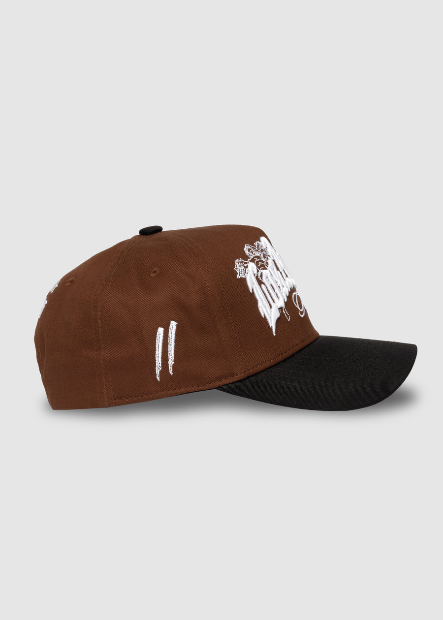 LA Galaxy Hometown A-Frame Snapback // Mocha & Black