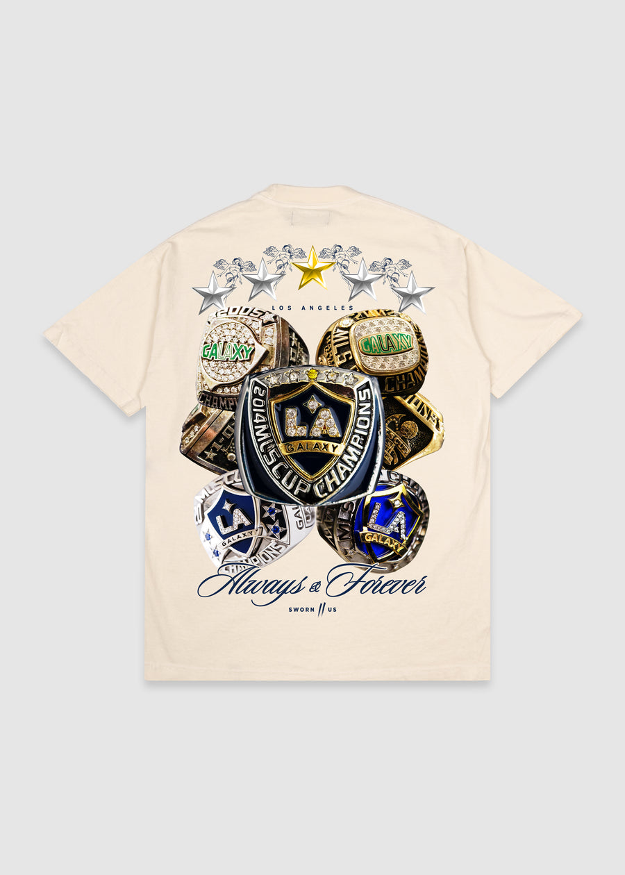 LA Galaxy Rings Tee // Natural