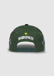 LA Galaxy Stars A-Frame Snapback // Green & Black