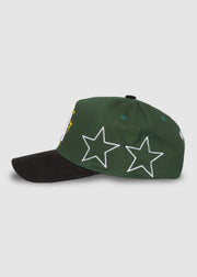 LA Galaxy Stars A-Frame Snapback // Green & Black