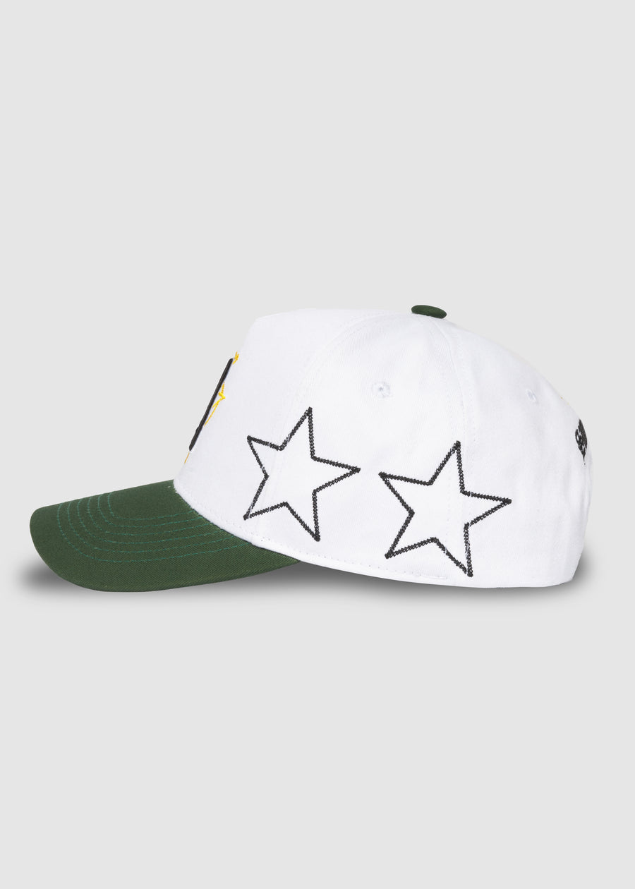 LA Galaxy Stars A-Frame Snapback // White & Green