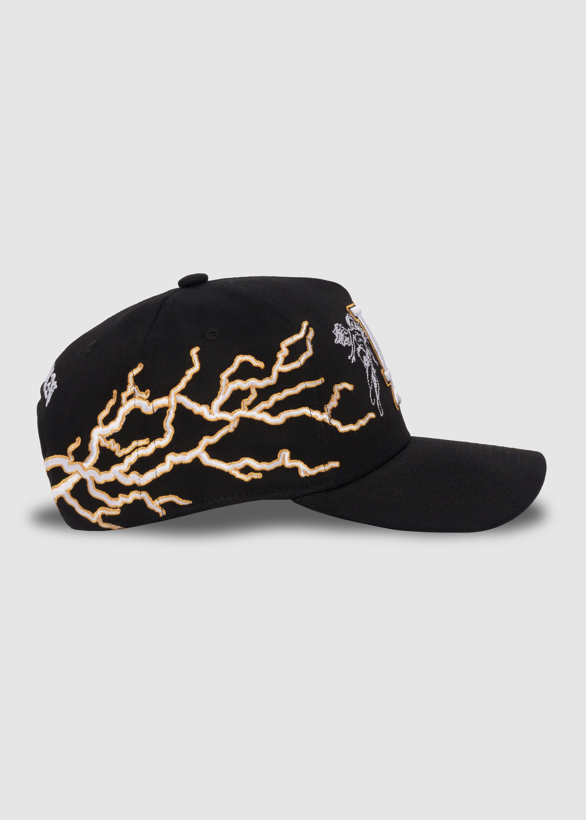 Lightning COA A-Frame Snapback // Black & Gold