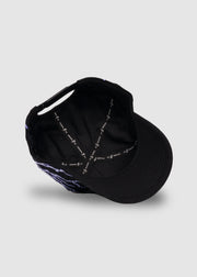 Lightning COA A-Frame Snapback // Black & Purple