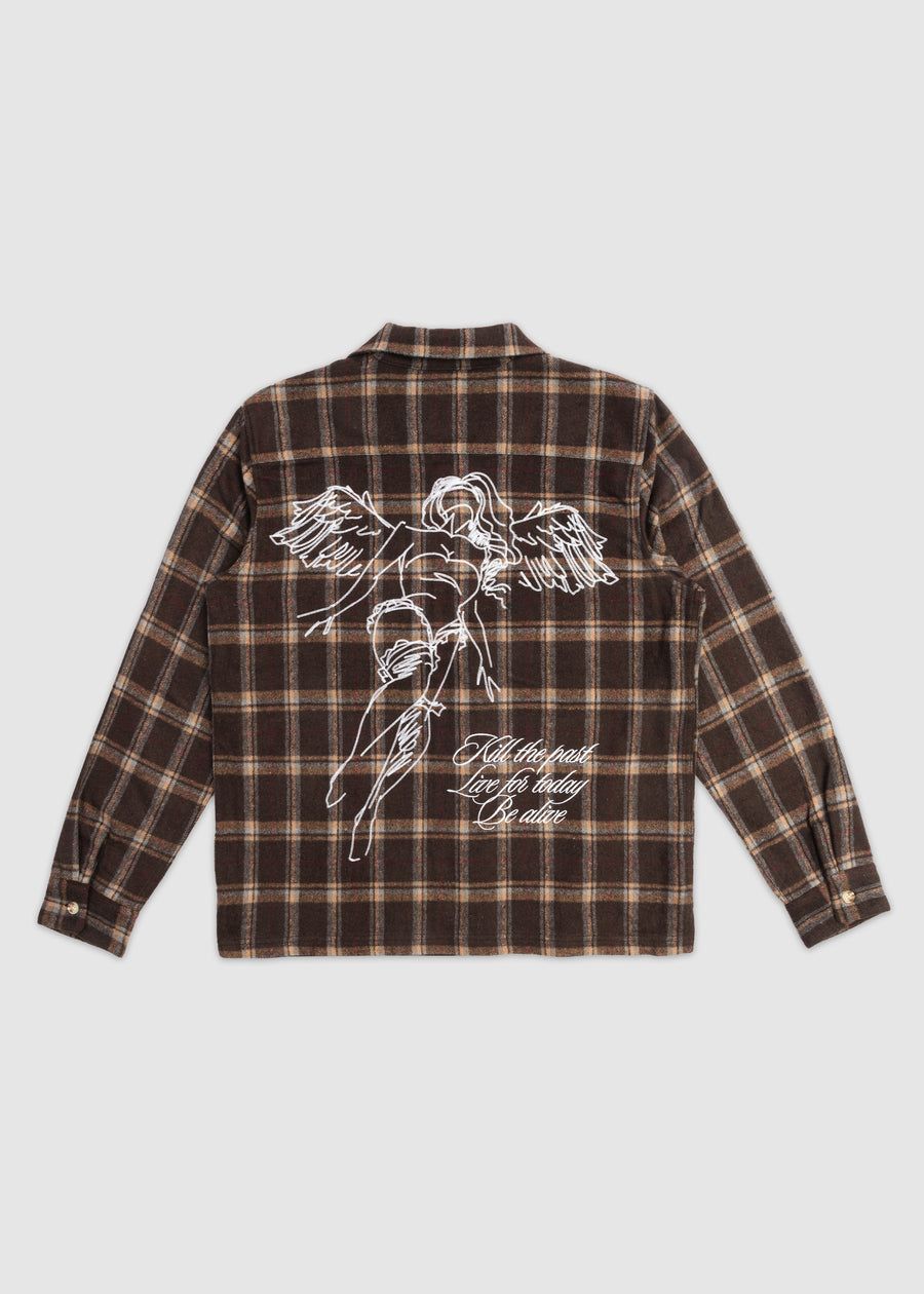 Lotus Angel Flannel // Espresso