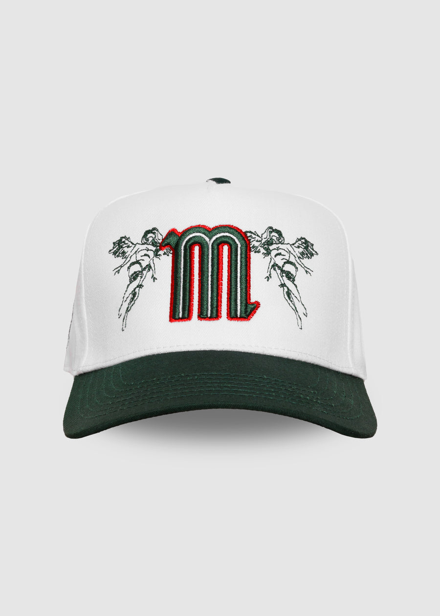El Tri A-Frame Snapback // White & Green