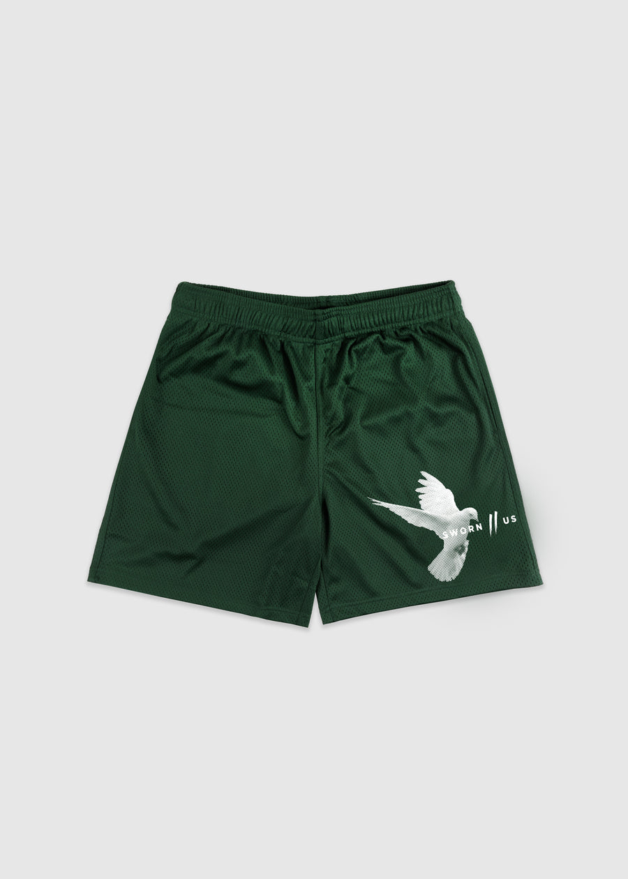 Motion Court Shorts // Forest Green