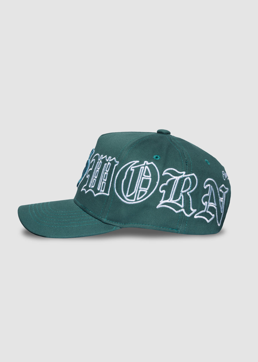 Outline Poetry A-Frame Snapback // Dark Teal