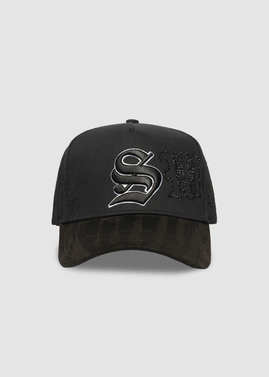 Outline Crystals A-Frame Snapback // Midnight