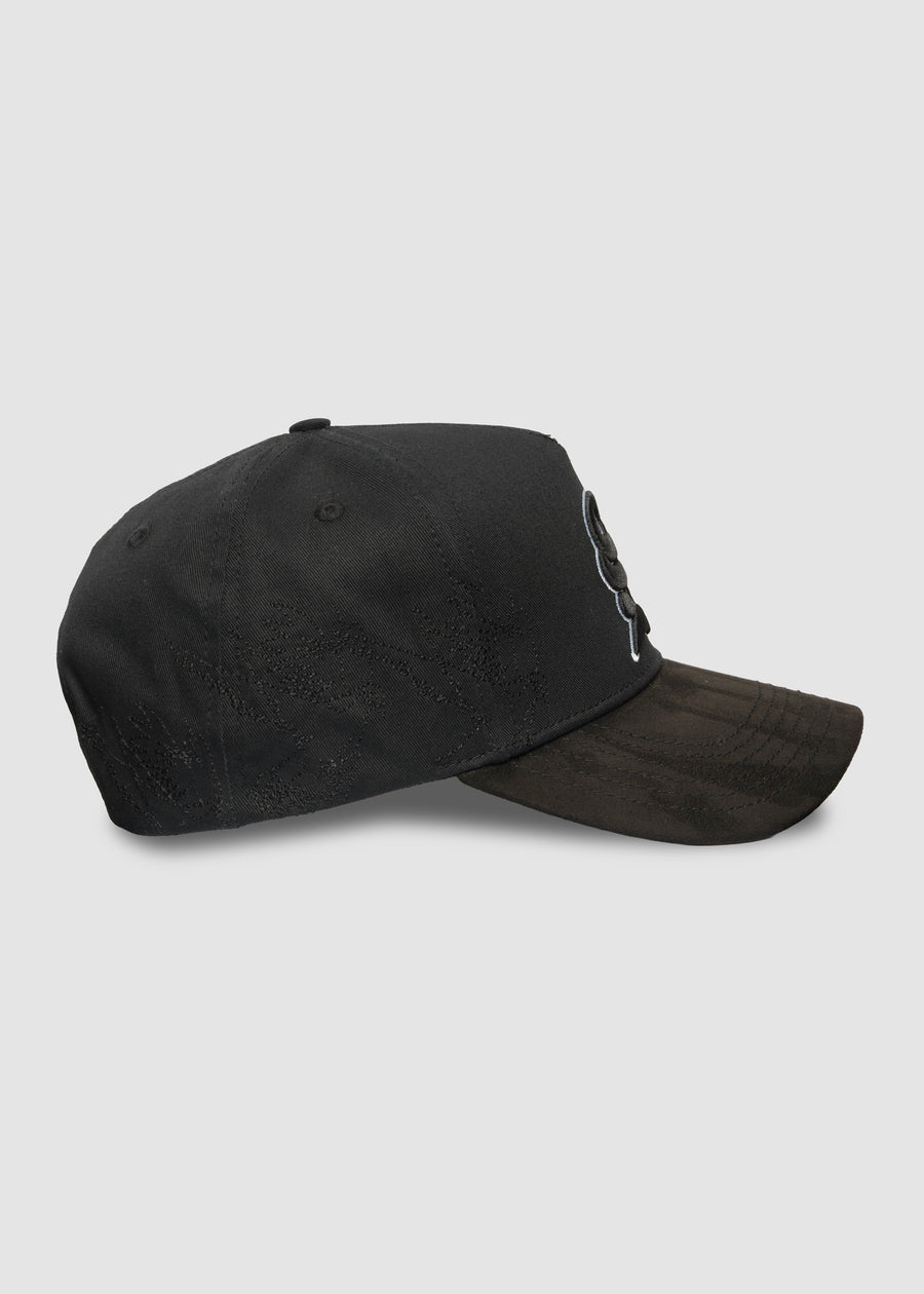 Outline Crystals A-Frame Snapback // Midnight