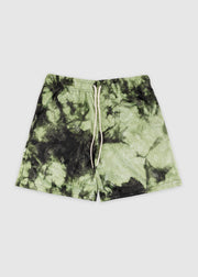 Paisley Mesh Shorts // Cactus Green