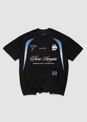 Sworn FC Tee // Black & Blue
