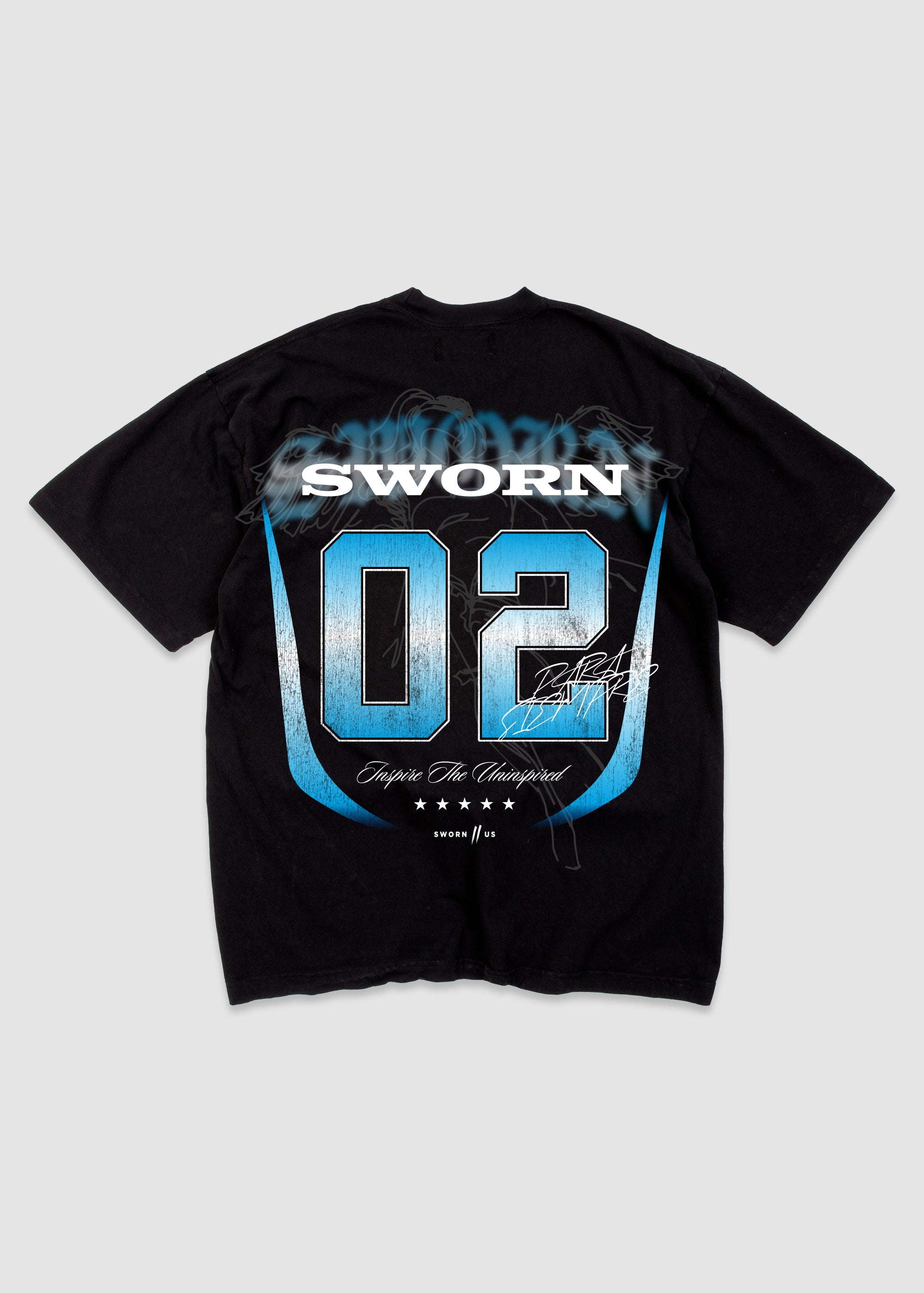 Sworn FC Tee // Black & Blue