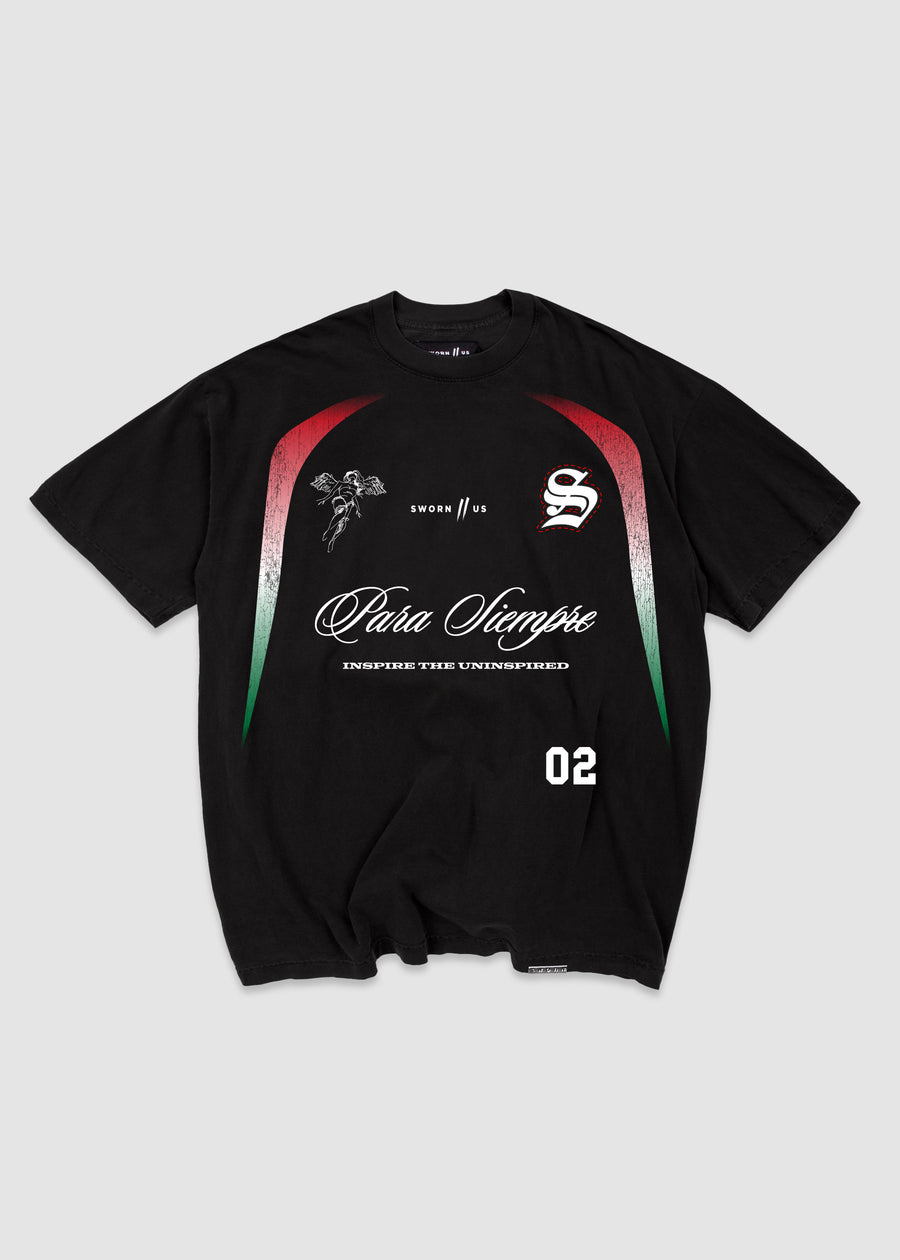 Sworn FC Tee // Black & Red