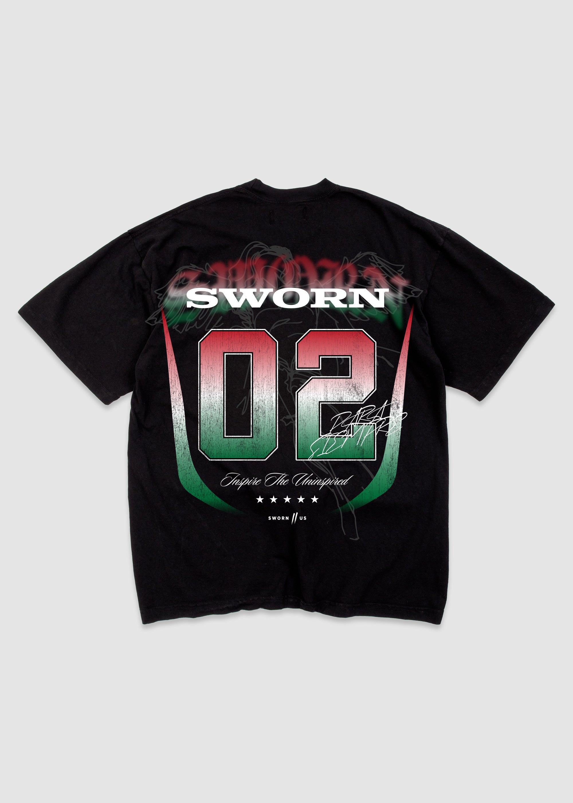 Sworn FC Tee // Black & Red