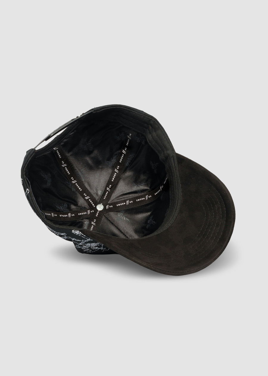 Poetry A-Frame Snapback // Black