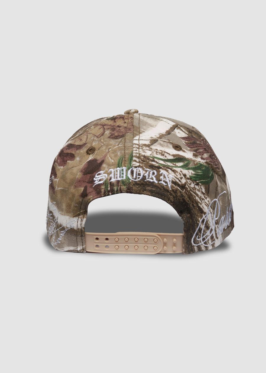 Poetry A-Frame Snapback // Vintage Camo