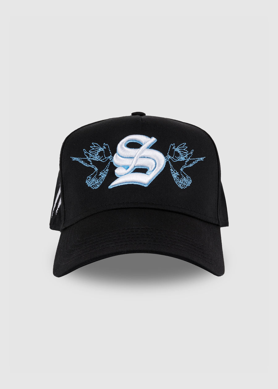 Poetry Outline A-Frame Snapback // Black & Sierra