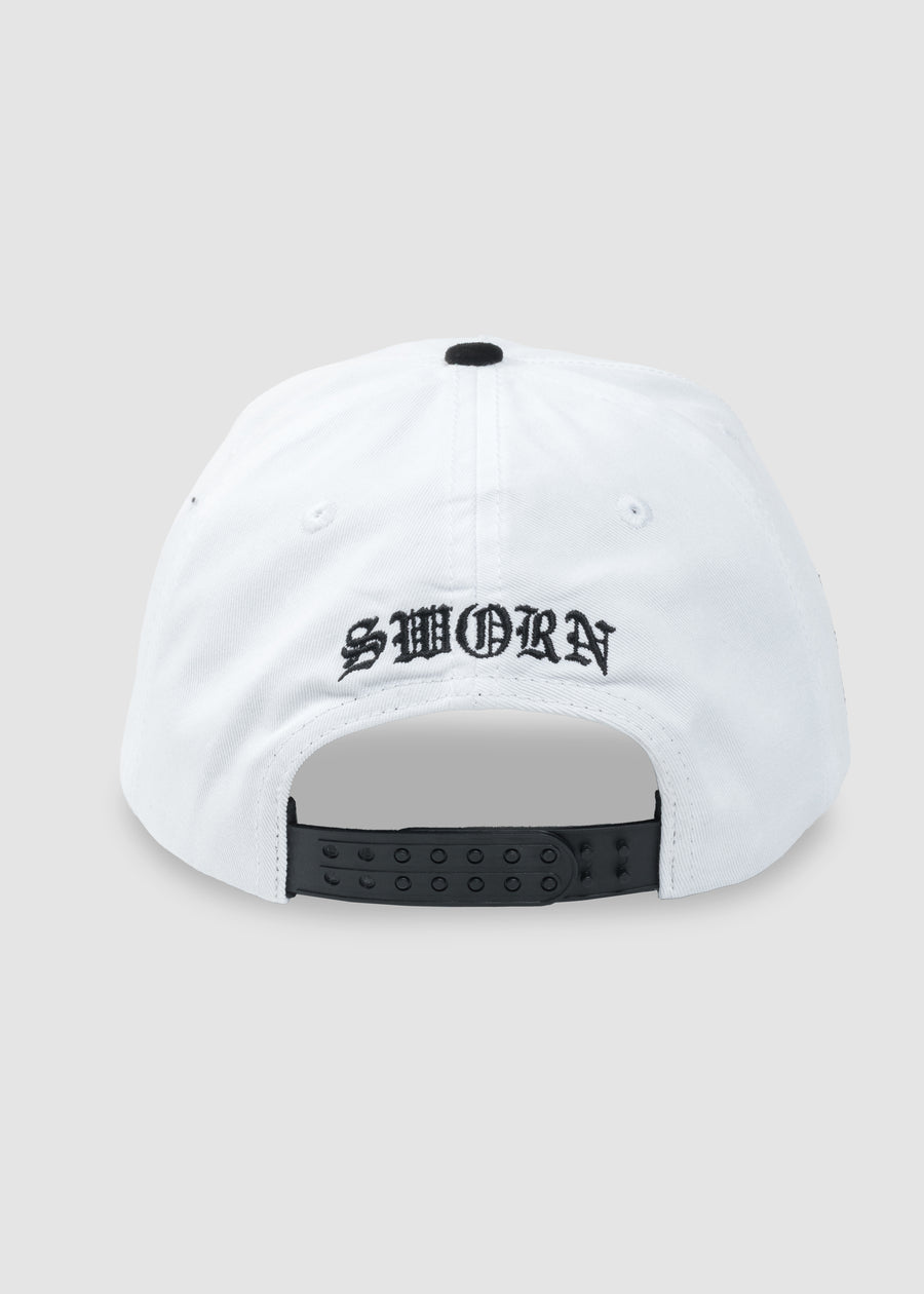 Premier A-Frame Snapback // White