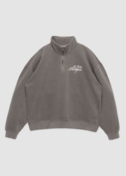 Script Angel Quarter-Zip // Oyster Grey