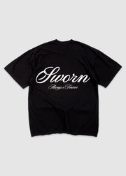 Script Tee // Black