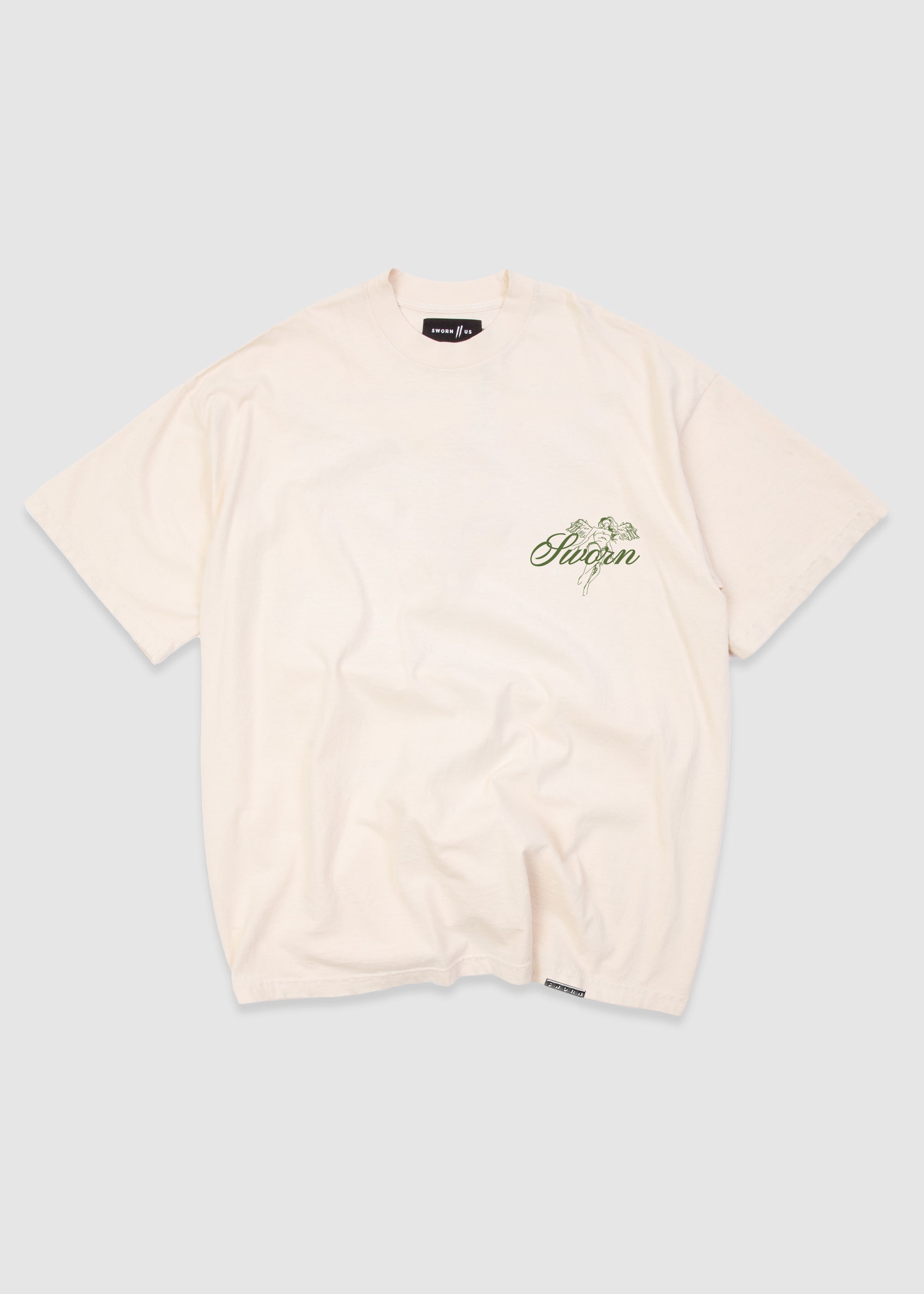 Script Tee // Natural