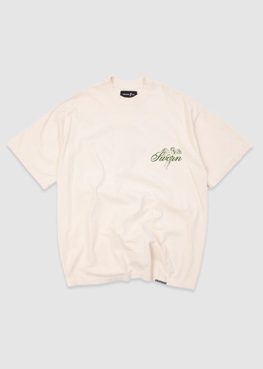 Script Tee // Natural