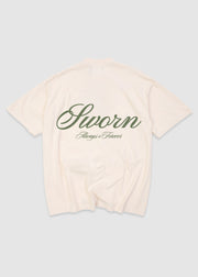 Script Tee // Natural