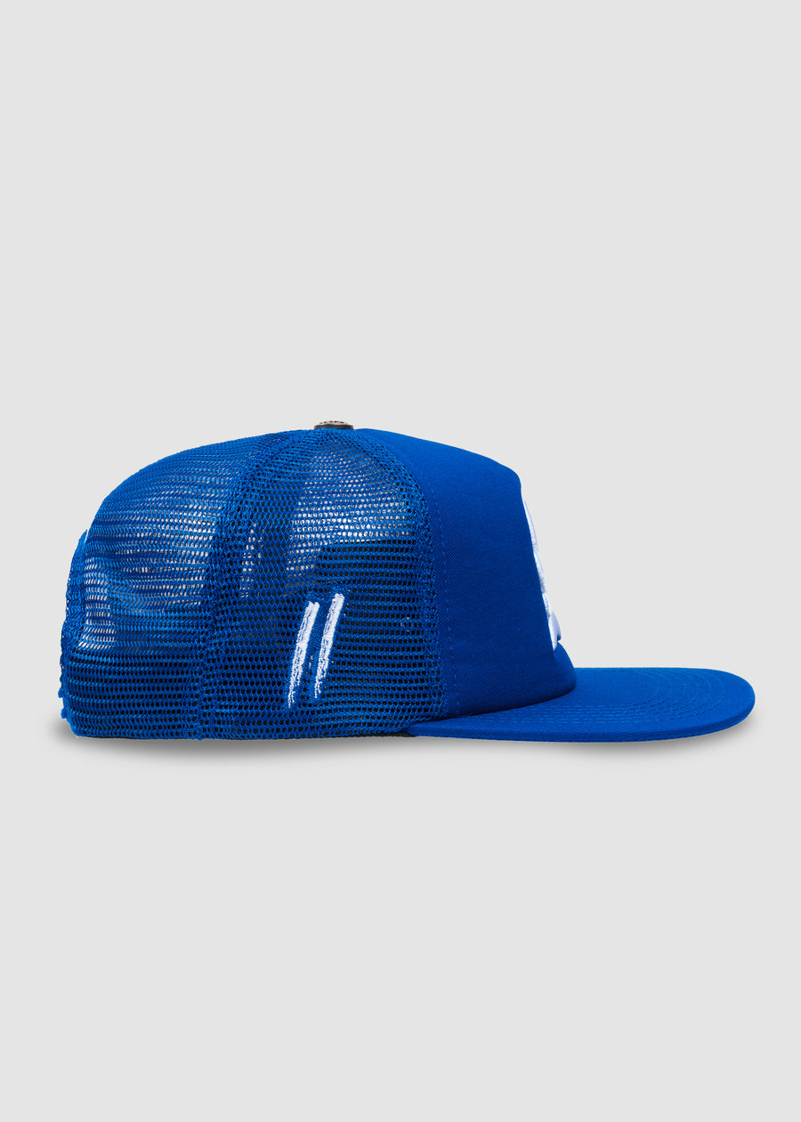 'S' Flame Trucker Snapback // Royal