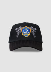 LA Galaxy Crest A-Frame Snapback // Black
