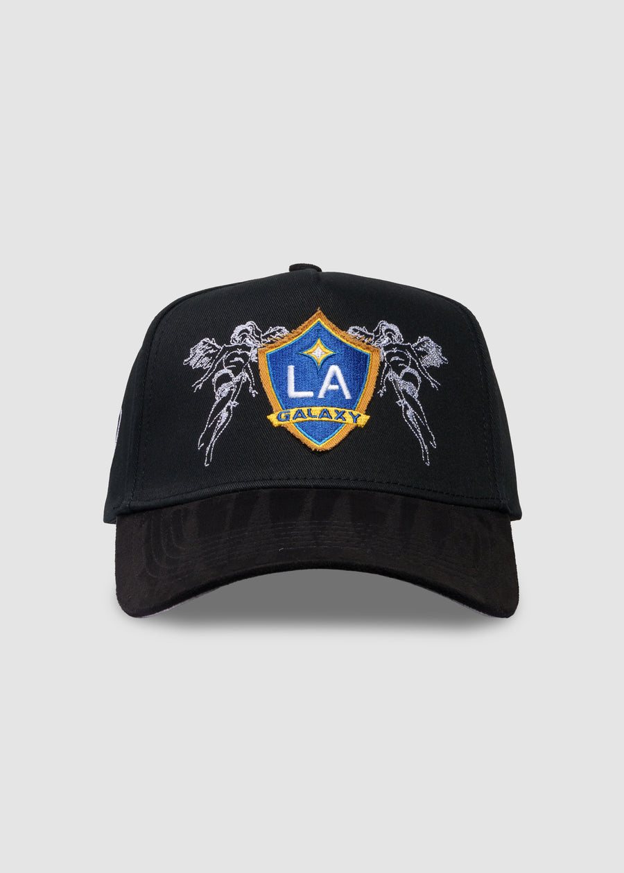 LA Galaxy Crest A-Frame Snapback // Black