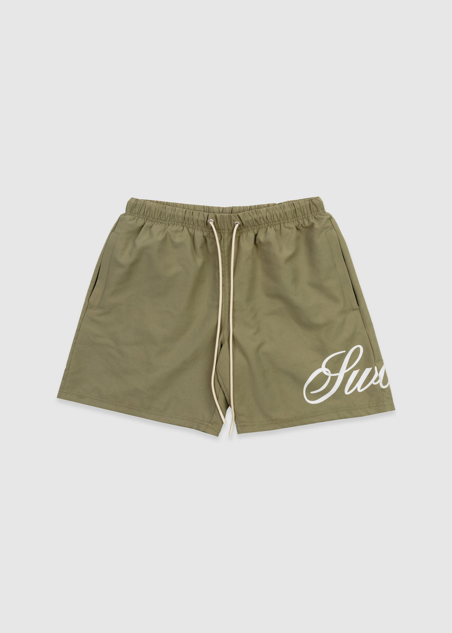 Spirit Angel Water Reactive Swim Short // Mushroom