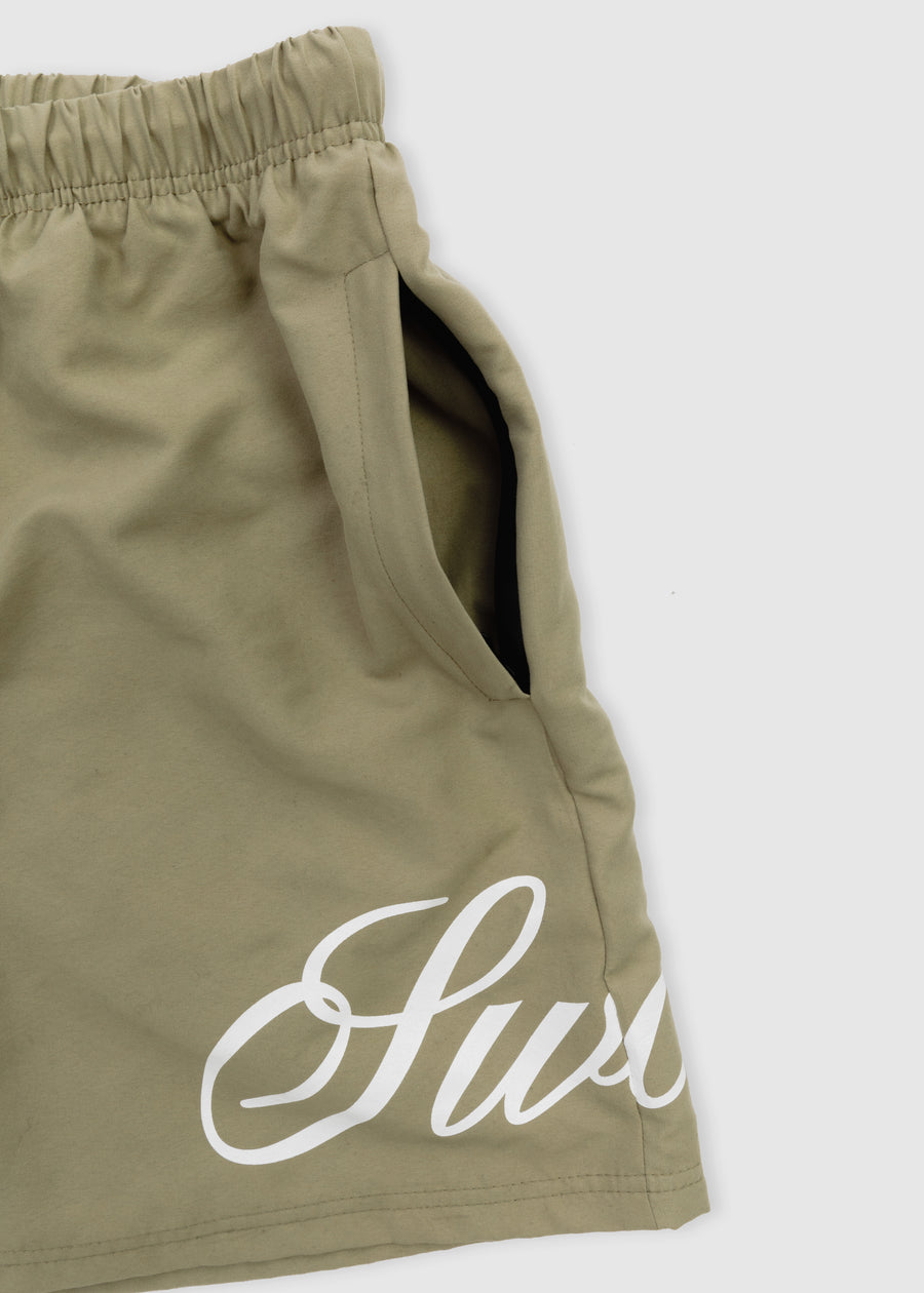 Spirit Angel Water Reactive Swim Short // Mushroom