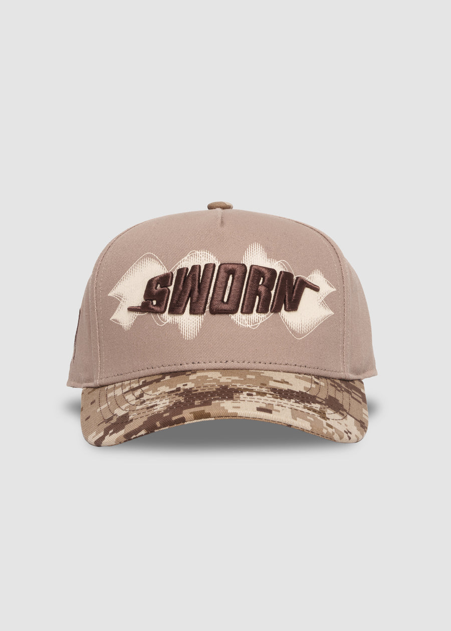 Sworn Sound A-Frame Snapback // Desert Camo