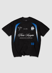 Sworn FC Tee // Black & Blue