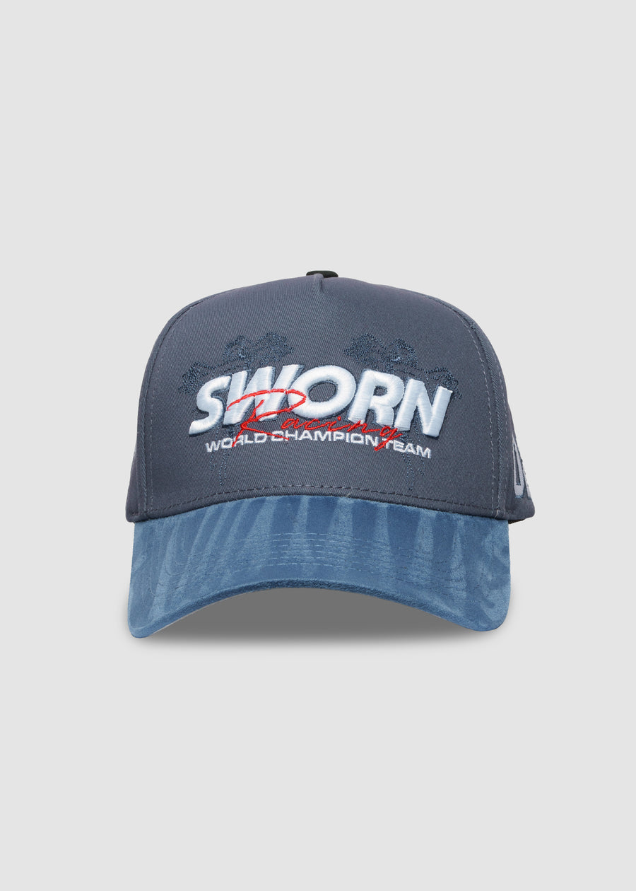 Sworn Racing A-Frame Snapback // Indigo