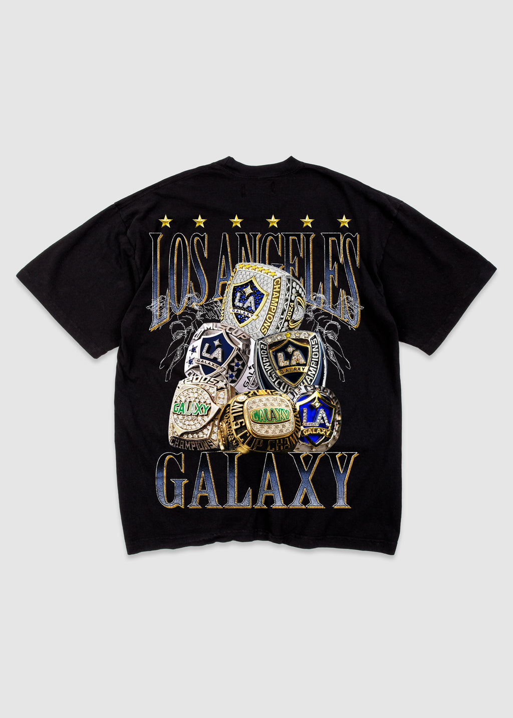 LA Galaxy Six Rings Tee // Black – Sworn To Us