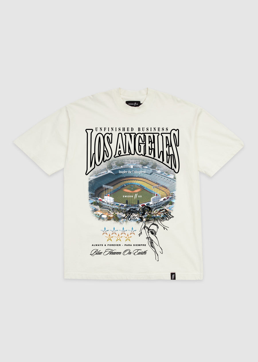 Sworn to US Unfinished Business Tee Eggshell Eggshell XL