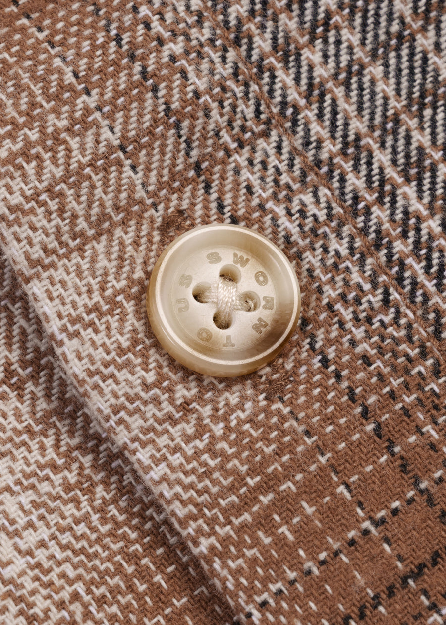 Union Rhinestone Flannel // Espresso