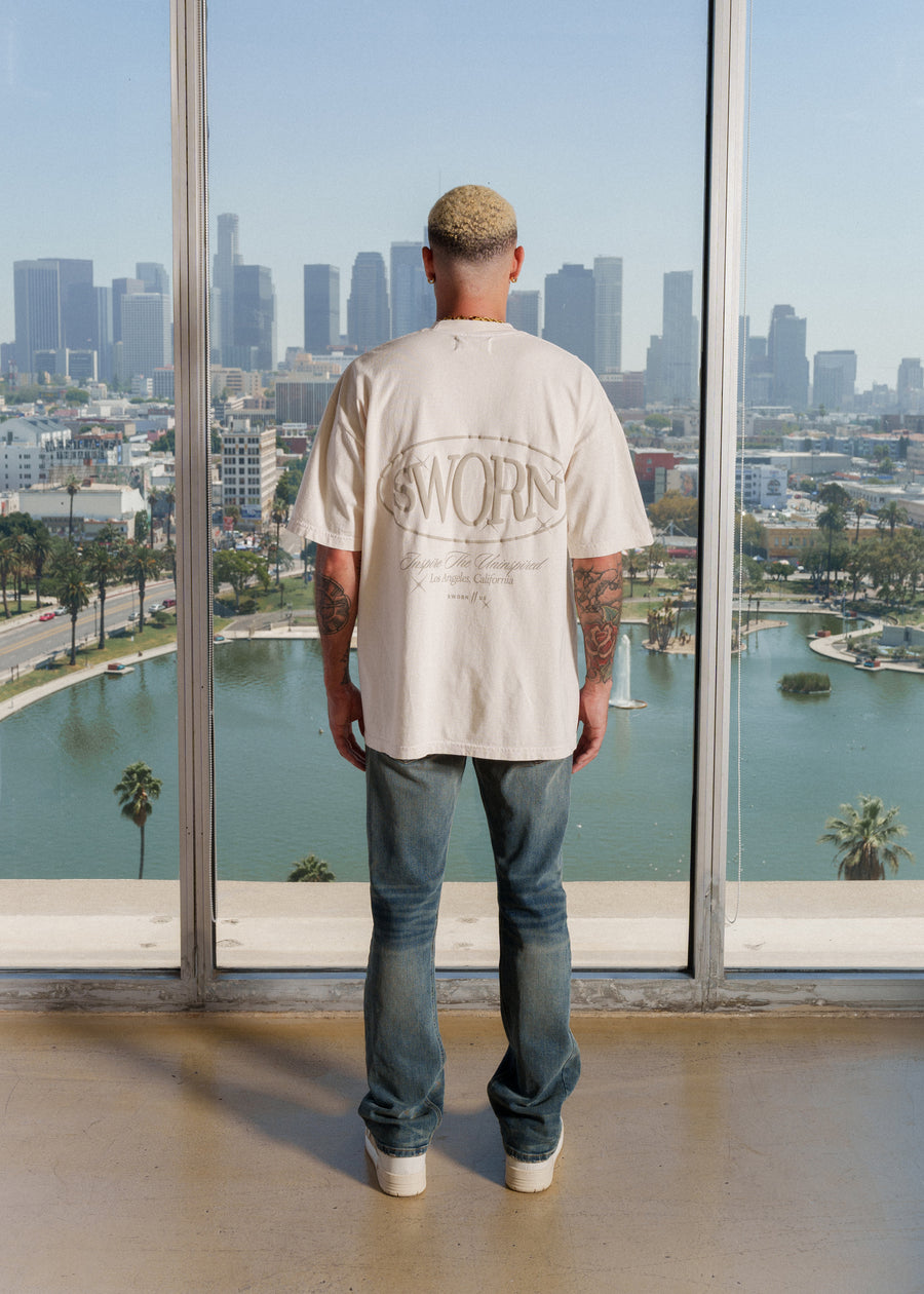 Tonal Union Tee // Natural