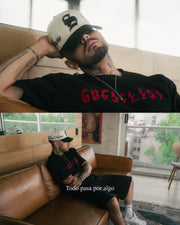 Poetry A-Frame Snapback // Natural & Black