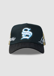 Poetry A-Frame Snapback // Gold & Black