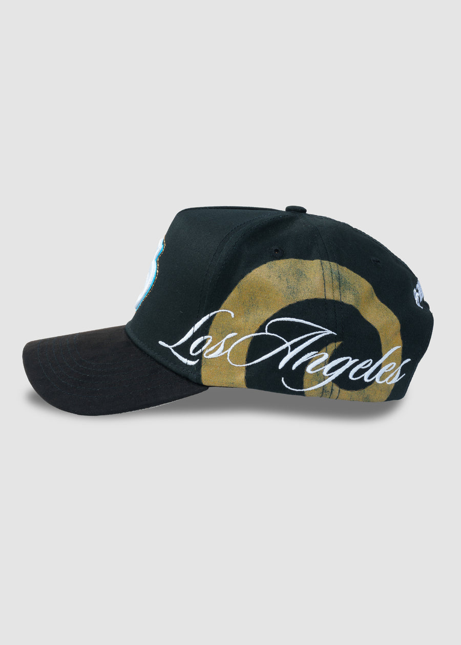 Poetry A-Frame Snapback // Gold & Black