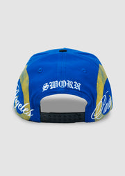 Poetry A-Frame Snapback // Royal & Gold