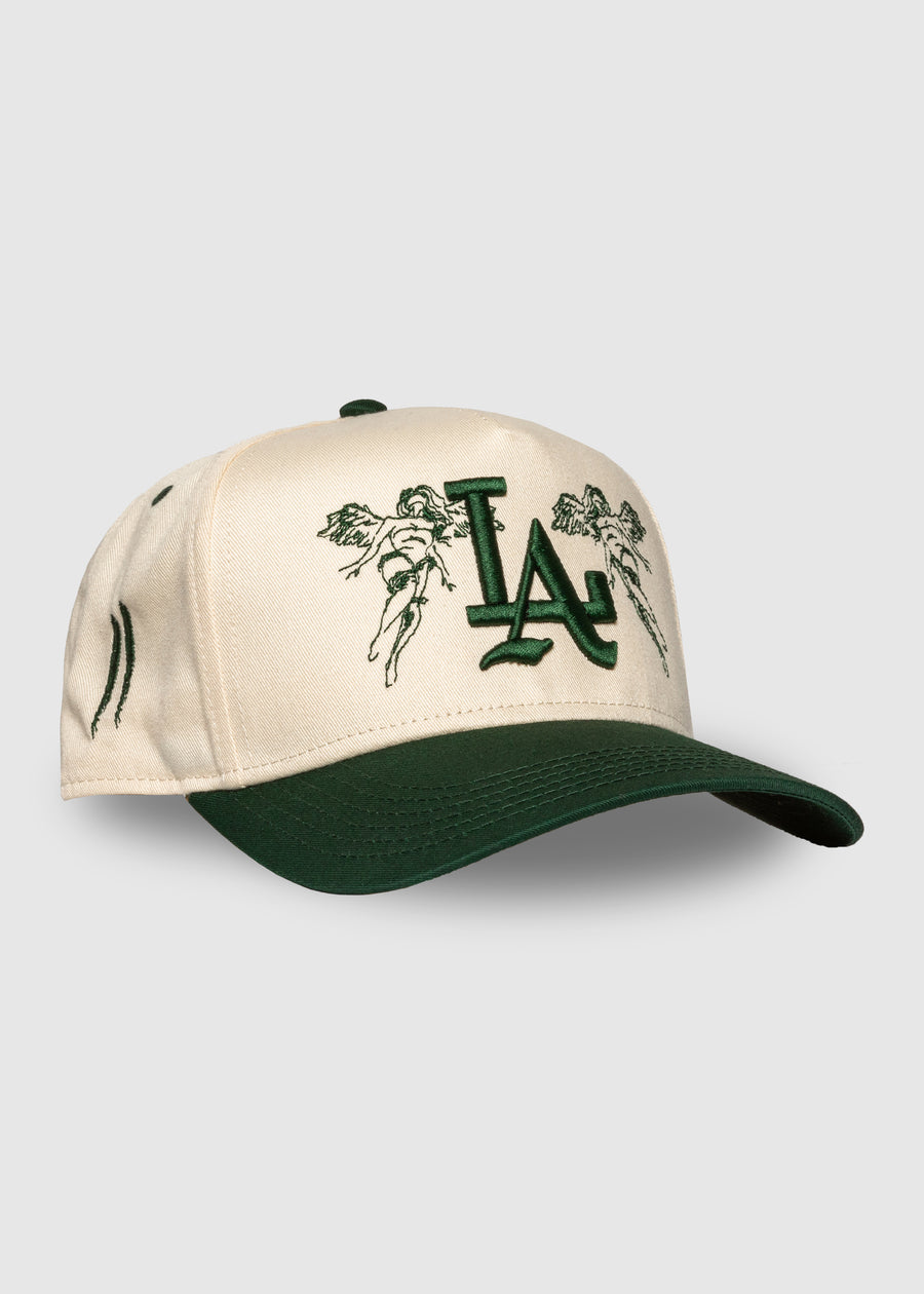 City of Angels A-Frame Snapback // Natural & Green