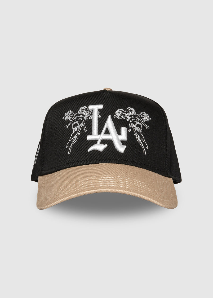 City of Angels A-Frame Snapback // Black & Tan
