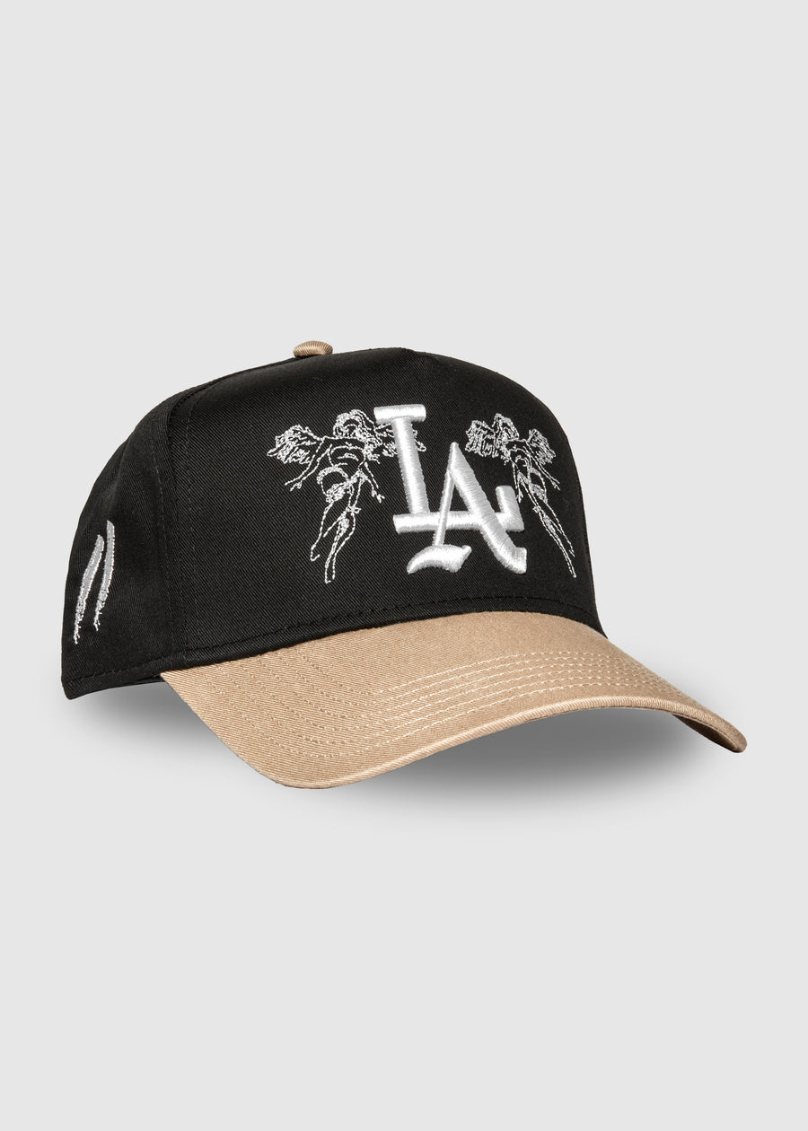 City of Angels A-Frame Snapback // Black & Tan