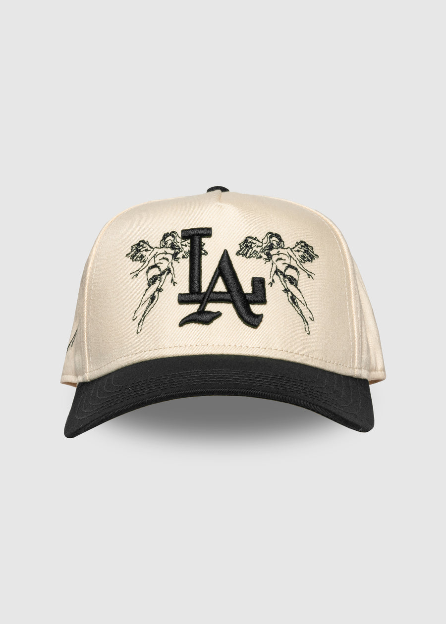City of Angels A-Frame Snapback // Natural & Black